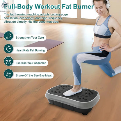 Vibration Plate Exercise Machine – Fat - Burning, Body Shaping - Ai - TechWorld