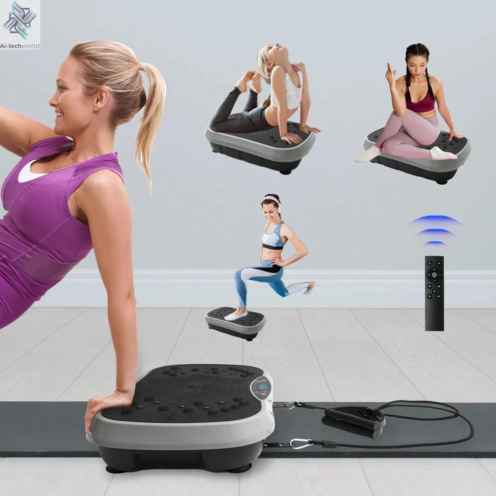 Vibration Plate Exercise Machine – Fat - Burning, Body Shaping - Ai - TechWorld
