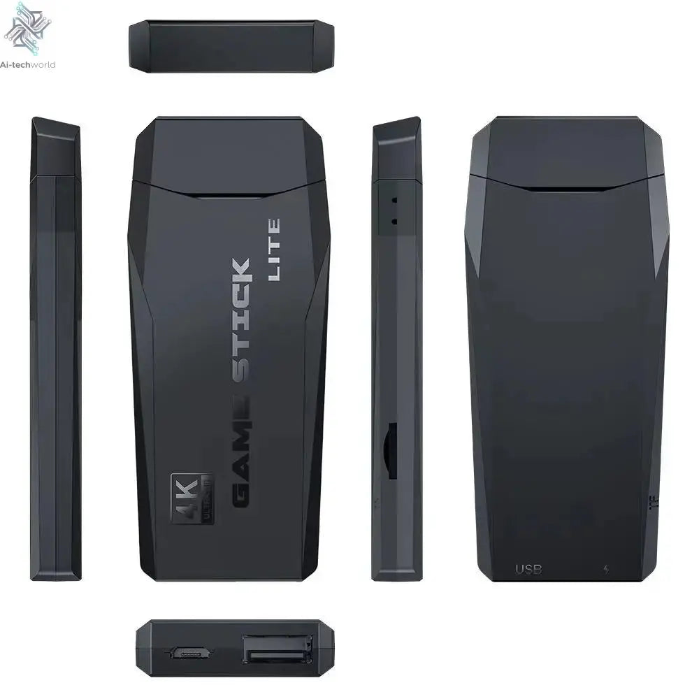 Video Game Sticks M8 Console 2.4G Dual Wireless Controller Game Stick 4K 10000 games 64GB Retro game For Dropshiopping Xmas Gift Ai-TechWorld 