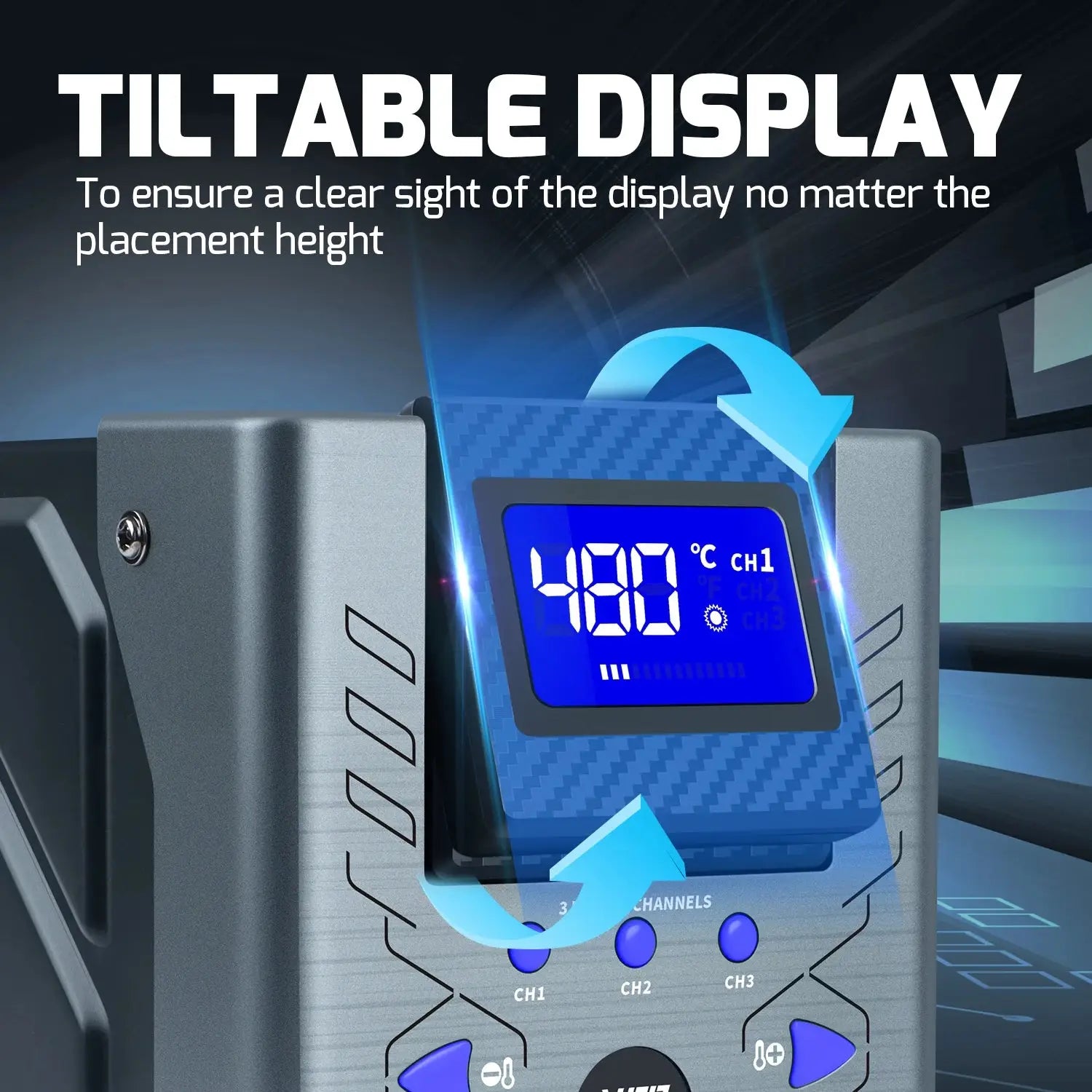 WEP Suction Tin Gun Soldering Station 90W 110W Digital BGA Soldering Suction, Vacuum Precise Temperature ºC/°F display, Sleep - Ai-TechWorld