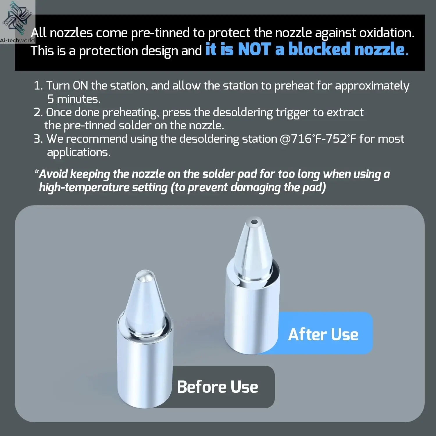 WEP Suction Tin Gun Soldering Station 90W 110W Digital BGA Soldering Suction, Vacuum Precise Temperature ºC/°F display, Sleep - Ai-TechWorld