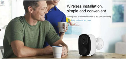 WIFI Survalance Camera 3MP Security Protection Outdoor IP Camera Smart Home Night Vision Video Recorder Battery Powered Ai-TechWorld 