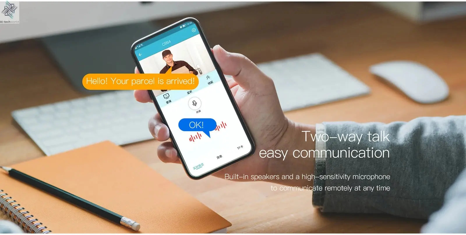 WIFI Survalance Camera 3MP Security Protection Outdoor IP Camera Smart Home Night Vision Video Recorder Battery Powered Ai-TechWorld 