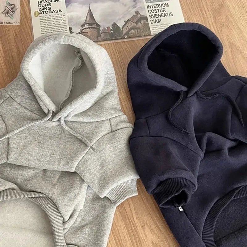 Warm Dog Hoodies Soft Fleece Pet Clothes for Small Medium Dogs Comfortable Puppy Clothes Yorkshire Chihuahua Costumes Pet Supply Ai-TechWorld 