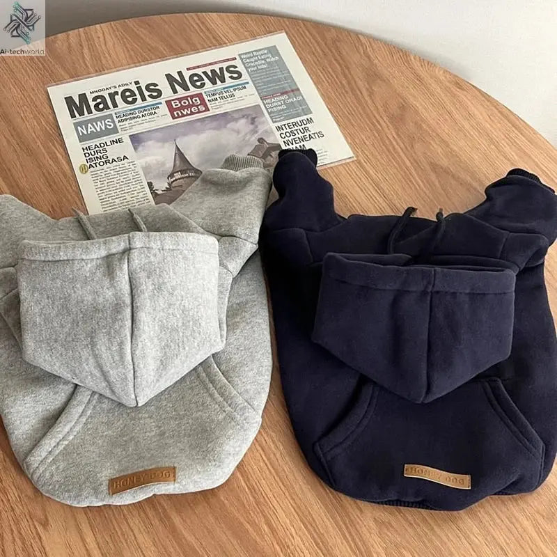 Warm Dog Hoodies Soft Fleece Pet Clothes for Small Medium Dogs Comfortable Puppy Clothes Yorkshire Chihuahua Costumes Pet Supply Ai-TechWorld 