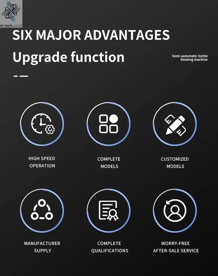 Water bottle 19 liter making machine popular widely used 5 gallon pet bottle blowing machine Blow Molding Machine Ai-TechWorld 