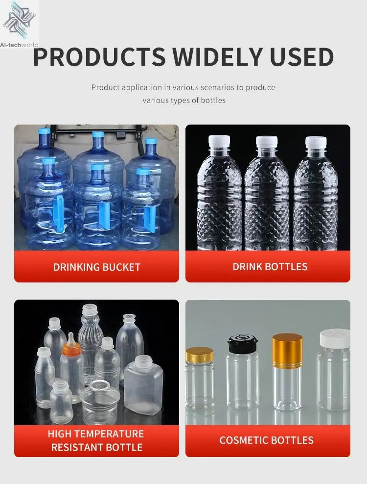 Water bottle 19 liter making machine popular widely used 5 gallon pet bottle blowing machine Blow Molding Machine Ai-TechWorld 