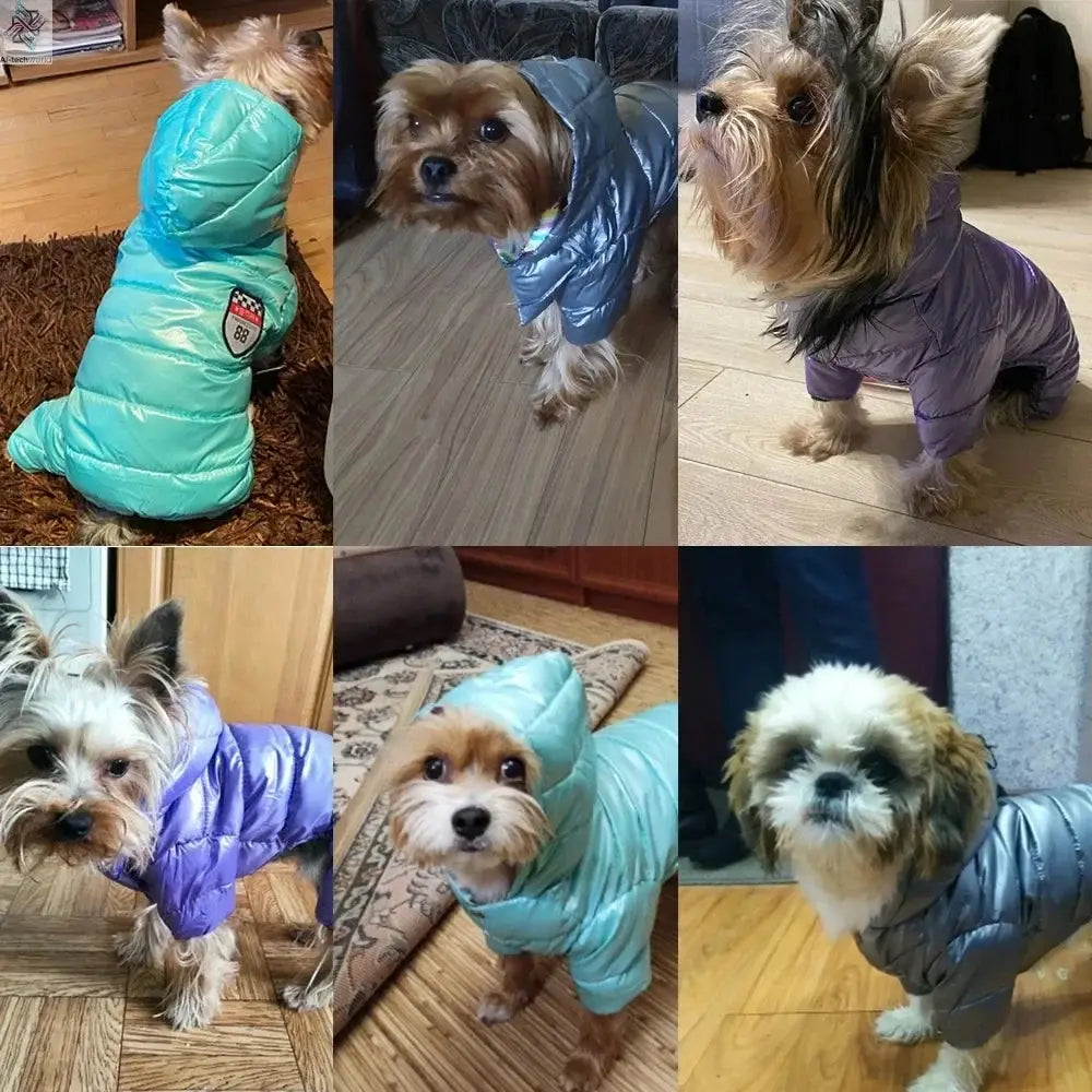 Waterproof Dog Clothes Pet Dog Jacket Coat For Small Medium Dog Winter Windproof Puppy Hooded Clothing Chihuahua Pug Jumpsuit Ai-TechWorld 