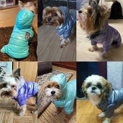 Waterproof Dog Clothes Pet Dog Jacket Coat For Small Medium Dog Winter Windproof Puppy Hooded Clothing Chihuahua Pug Jumpsuit Ai-TechWorld 