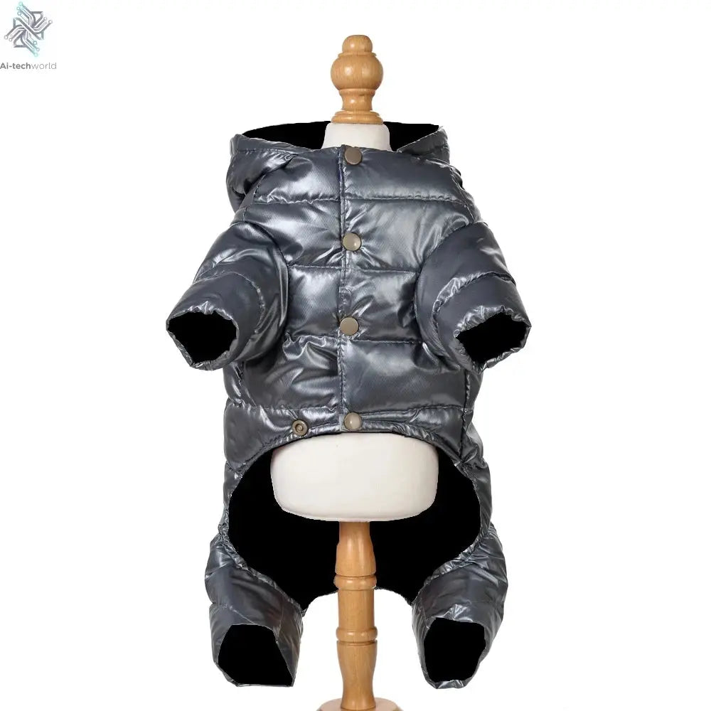 Waterproof Dog Clothes Pet Dog Jacket Coat For Small Medium Dog Winter Windproof Puppy Hooded Clothing Chihuahua Pug Jumpsuit Ai-TechWorld 
