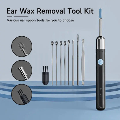 WiFi Endoscope 4.2mm 1080P Ear Picker Camera with Ear Spoon Base for iOS/Android Ear Cleaning Otoscope with Ear Wax Removal Tool Ai-TechWorld 