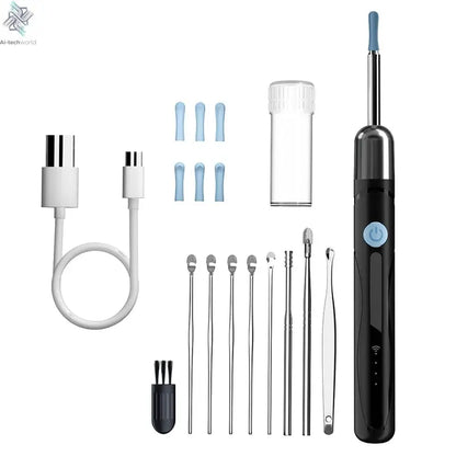 WiFi Endoscope 4.2mm 1080P Ear Picker Camera with Ear Spoon Base for iOS/Android Ear Cleaning Otoscope with Ear Wax Removal Tool Ai-TechWorld 