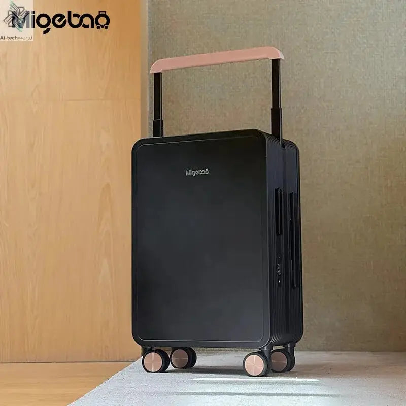 Wide Handle Rolling Luggage High-quality Durable PC Travel Suitcase Trolley Luggage with 360° Spinner Wheel TSA Lock Boarding Ai-TechWorld 
