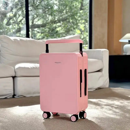 Wide Handle Rolling Luggage High-quality Durable PC Travel Suitcase Trolley Luggage with 360° Spinner Wheel TSA Lock Boarding Ai-TechWorld 