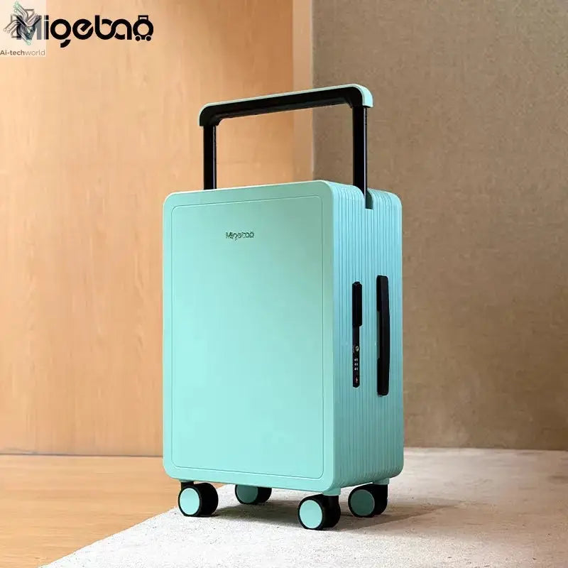 Wide Handle Rolling Luggage High-quality Durable PC Travel Suitcase Trolley Luggage with 360° Spinner Wheel TSA Lock Boarding Ai-TechWorld 