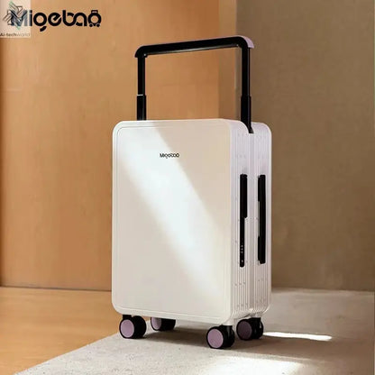 Wide Handle Rolling Luggage High-quality Durable PC Travel Suitcase Trolley Luggage with 360° Spinner Wheel TSA Lock Boarding Ai-TechWorld 