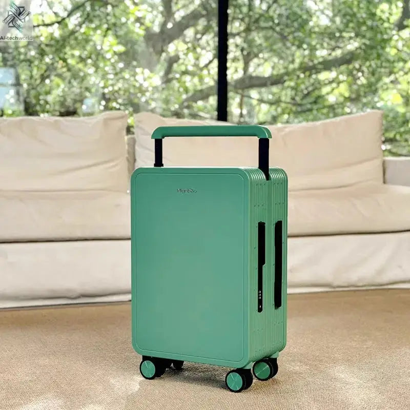 Wide Handle Rolling Luggage High-quality Durable PC Travel Suitcase Trolley Luggage with 360° Spinner Wheel TSA Lock Boarding Ai-TechWorld 