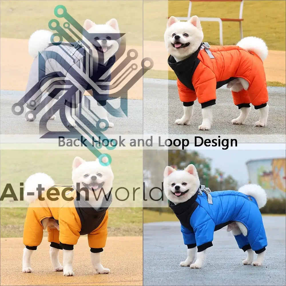 Winter Warm Thicken Pet Dog Jacket Waterproof Dog Clothes for Small Medium Dogs Puppy Coat Chihuahua French Bulldog Pug Clothing Ai-TechWorld 