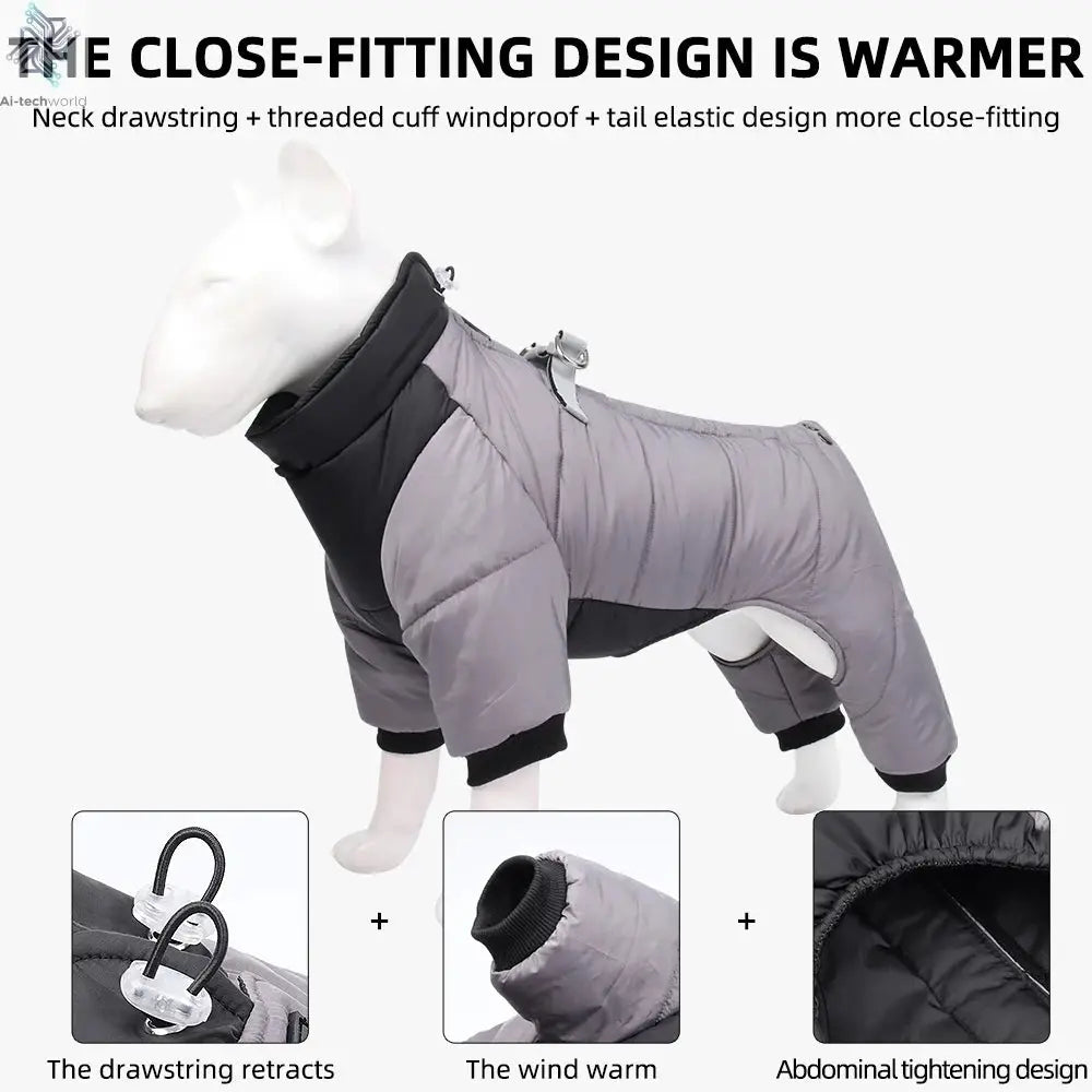 Winter Warm Thicken Pet Dog Jacket Waterproof Dog Clothes for Small Medium Dogs Puppy Coat Chihuahua French Bulldog Pug Clothing Ai-TechWorld 