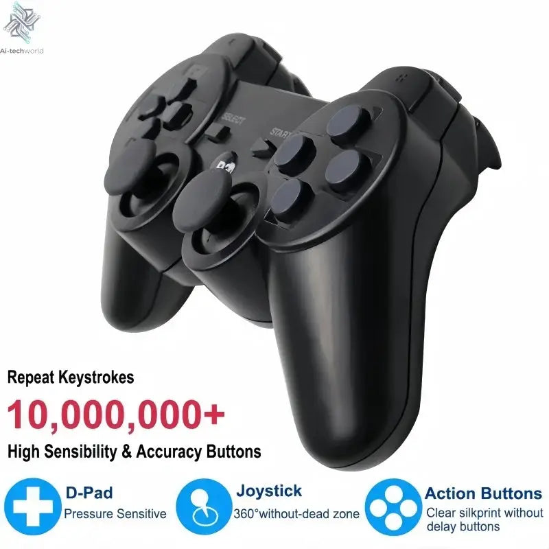 Wireless Bluetooth Gamepad for PS3 - SIXAXIS Motion Controller with USB Charging Cable, Compatible with Sony PlayStation 3 Ai-TechWorld 