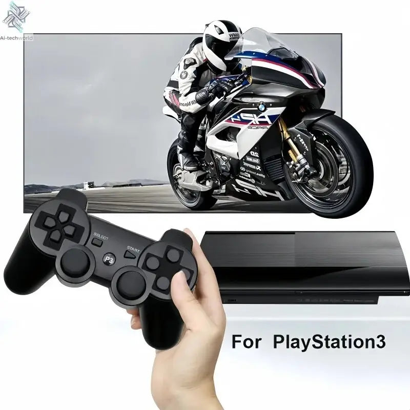 Wireless Bluetooth Gamepad for PS3 - SIXAXIS Motion Controller with USB Charging Cable, Compatible with Sony PlayStation 3 Ai-TechWorld 