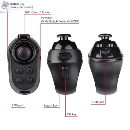 Wireless Bluetooth Gaming Finger Mouse Remote Control Handle Adapter Gaming Mause Pages Function Tablet Mobile Phone Android Ai-TechWorld 