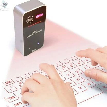 Wireless Bluetooth Virtual Laser Keyboard – Portable Mini Projection Keyboard - Ai - TechWorld