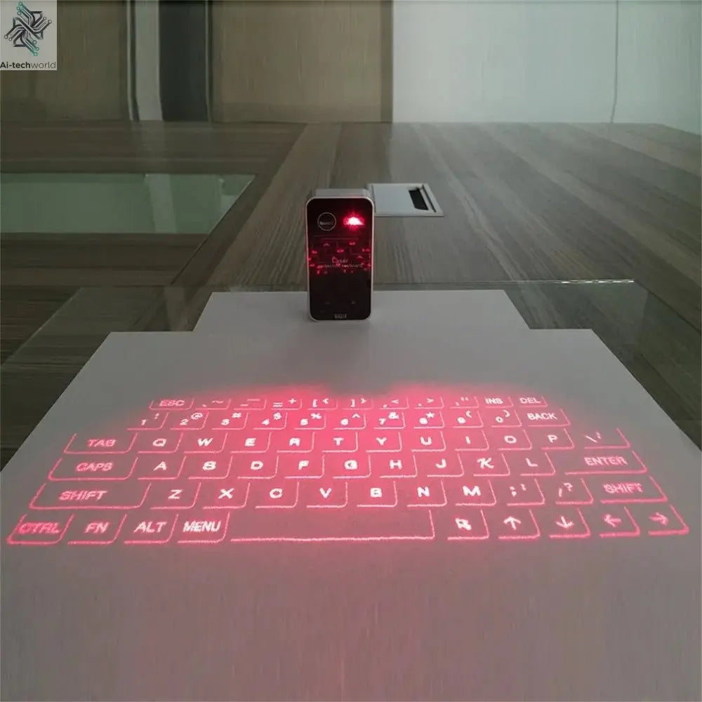 Wireless Bluetooth Virtual Laser Keyboard – Portable Mini Projection Keyboard - Ai - TechWorld