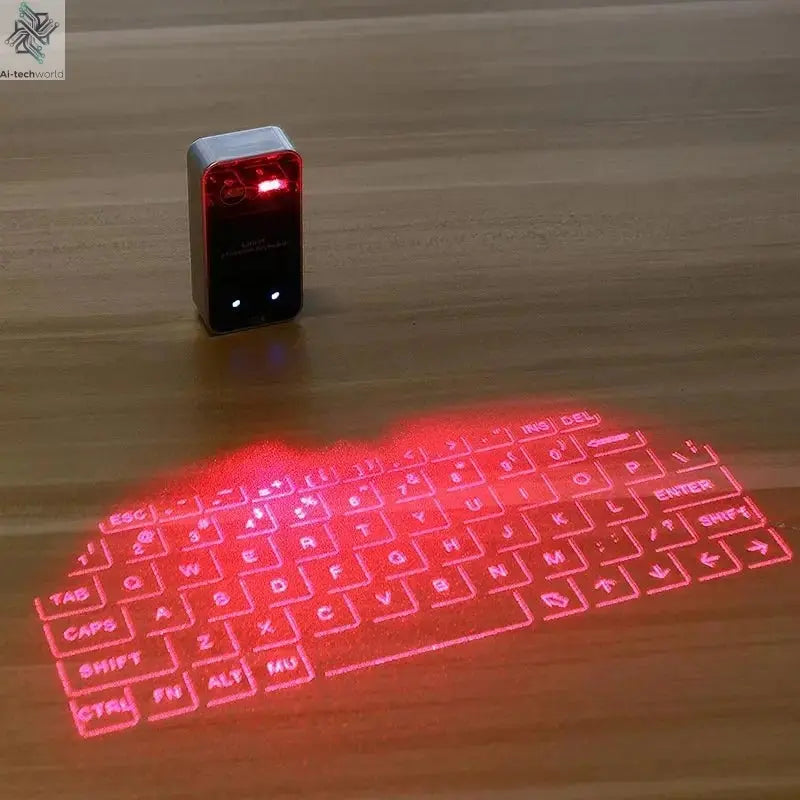 Wireless Bluetooth Virtual Laser Keyboard – Portable Mini Projection Keyboard - Ai - TechWorld