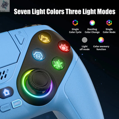 Wireless Controller For Ps5/Ps5 Pro/Ps5 Slim/Pc With Hall Joystick Dual Vibration Gamepad Turbo Dual Sense Programming Ai-TechWorld 