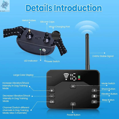 Wireless Dog Fence with Remote Training Collar - Ai - TechWorld