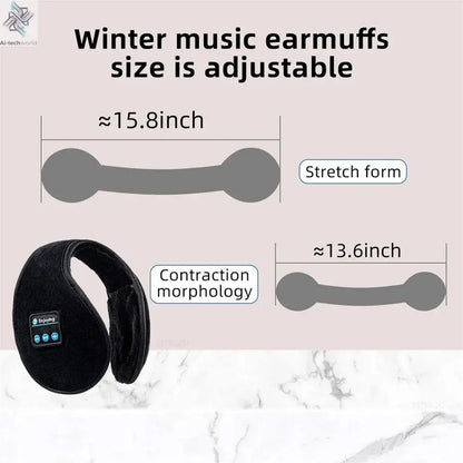 Wireless Ear muffs Bluetooth Headphones Earmuffs Winter Earplug Casual Cap Sports riding warmer Earmuff men women music Earphone - Ai-TechWorld