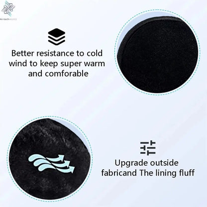 Wireless Ear muffs Bluetooth Headphones Earmuffs Winter Earplug Casual Cap Sports riding warmer Earmuff men women music Earphone - Ai-TechWorld