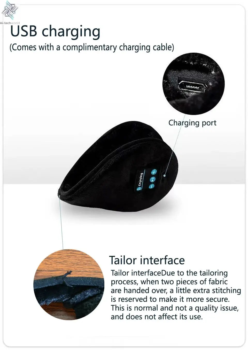 Wireless Ear muffs Bluetooth Headphones Earmuffs Winter Earplug Casual Cap Sports riding warmer Earmuff men women music Earphone - Ai-TechWorld