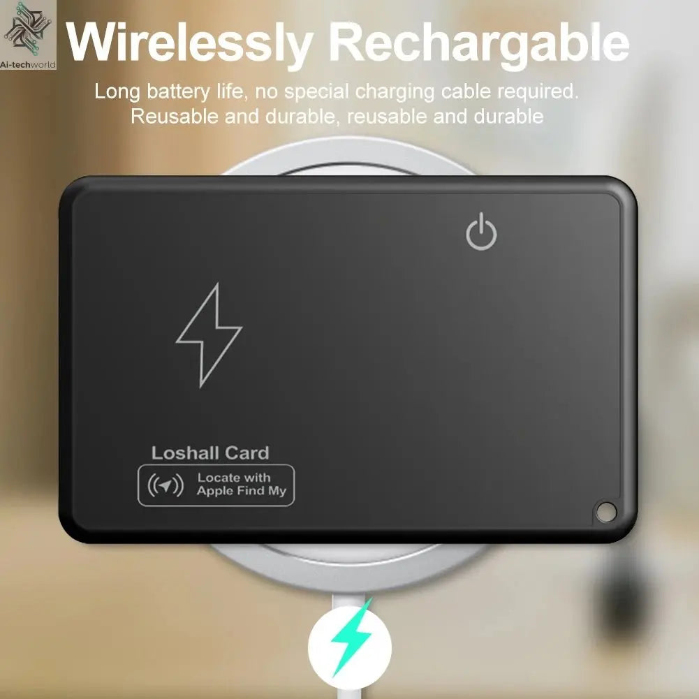 Wireless Smart Tracker Card For Luggage, Passport – Works with Apple Find My App - Ai - TechWorld