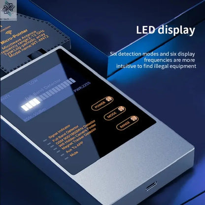 Wiretapping Bug Mini Spy Gadgets Detector Antiradar Hidden Camera Spy GSM GPS Tracker Eavesdropping Spy Devices Finder Ai-TechWorld 