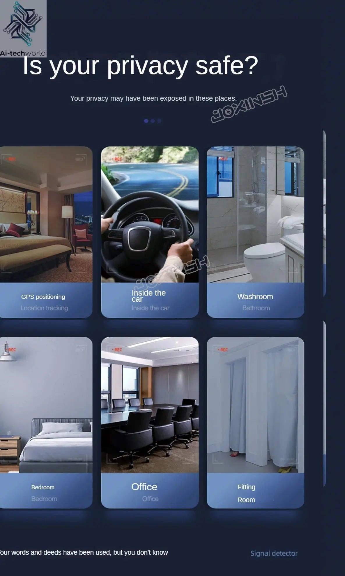 Wiretapping Bug Mini Spy Gadgets Detector Antiradar Hidden Camera Spy GSM GPS Tracker Eavesdropping Spy Devices Finder Ai-TechWorld 