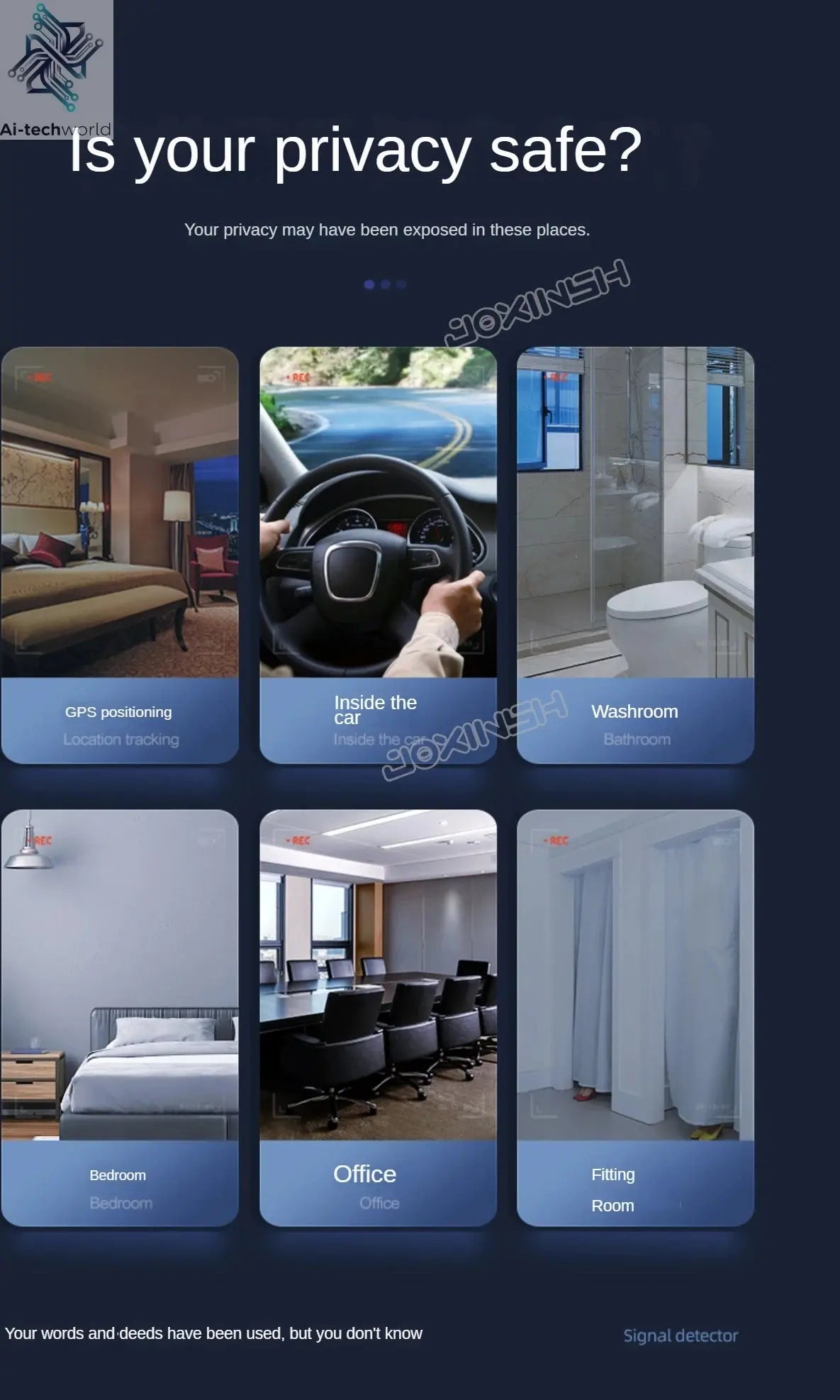 Wiretapping Bug Mini Spy Gadgets Detector Antiradar Hidden Camera Spy GSM GPS Tracker Eavesdropping Spy Devices Finder Ai-TechWorld 