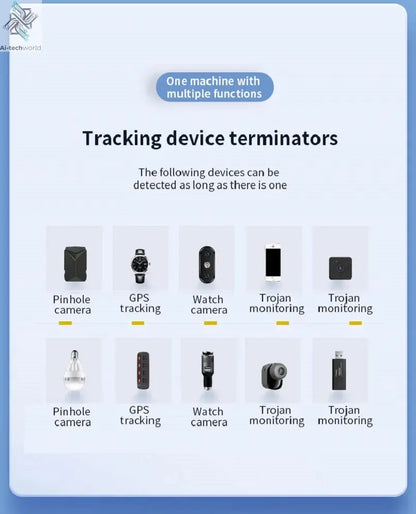 Wiretapping Bug Mini Spy Gadgets Detector Antiradar Hidden Camera Spy GSM GPS Tracker Eavesdropping Spy Devices Finder Ai-TechWorld 