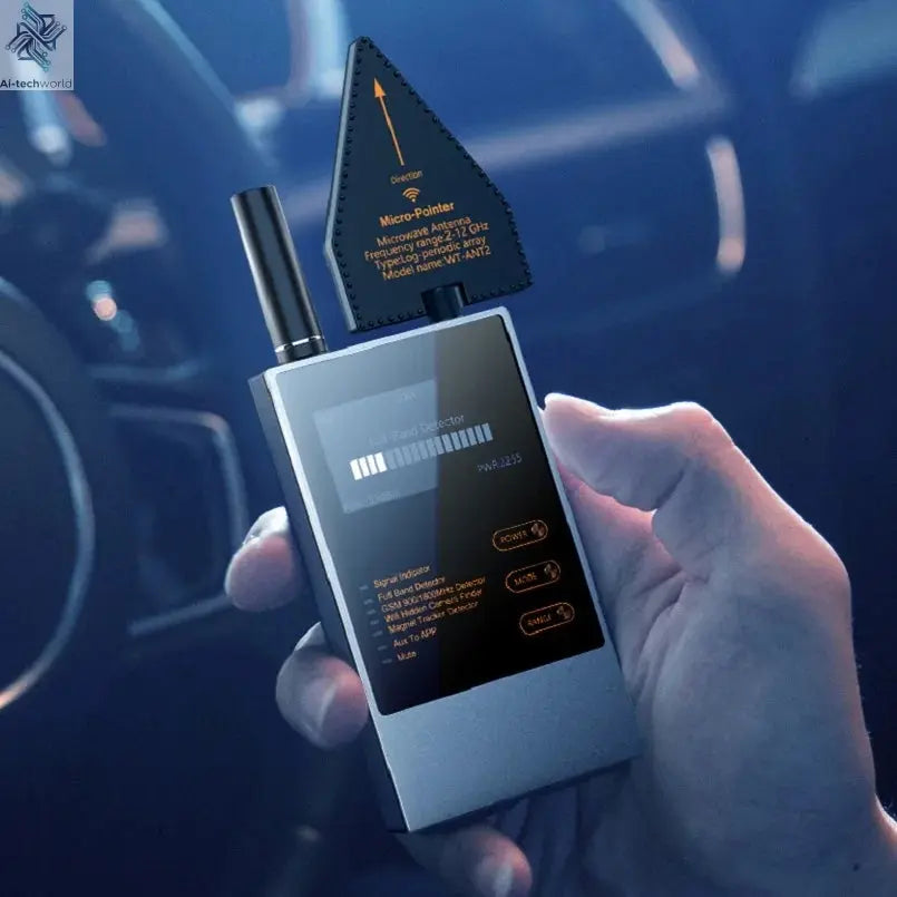 Wiretapping Bug Mini Spy Gadgets Detector Antiradar Hidden Camera Spy GSM GPS Tracker Eavesdropping Spy Devices Finder Ai-TechWorld 