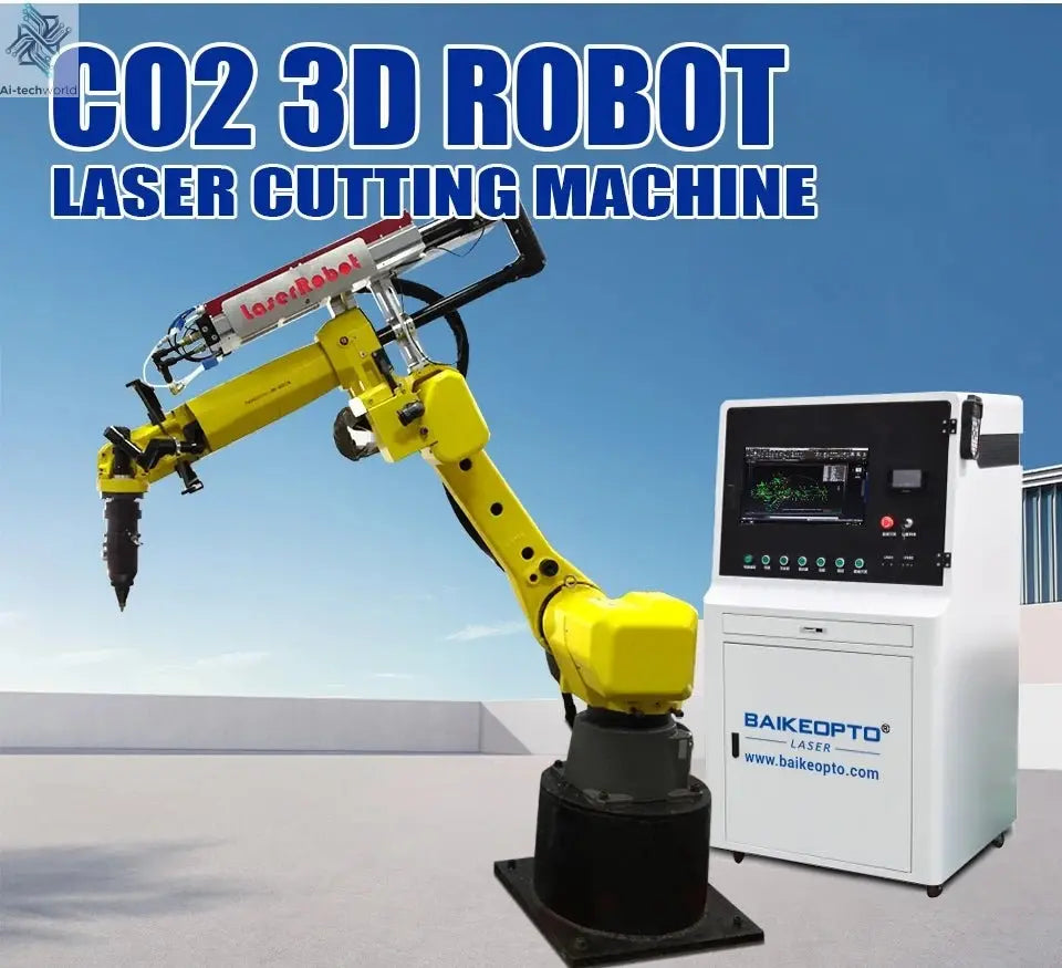 Without Burrs BK - M500L - 20ia Semiconductors Graphene CO2 3D Robot Laser Cutting Machine - Ai - TechWorld