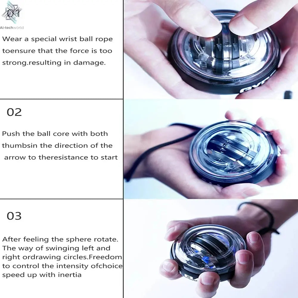 Wrist Force Ball/ball box Alloy Steel Massage Fitness Beauty and Grip Strength Bball Can Relieve Fatigue Throughout the Body Ai-TechWorld 