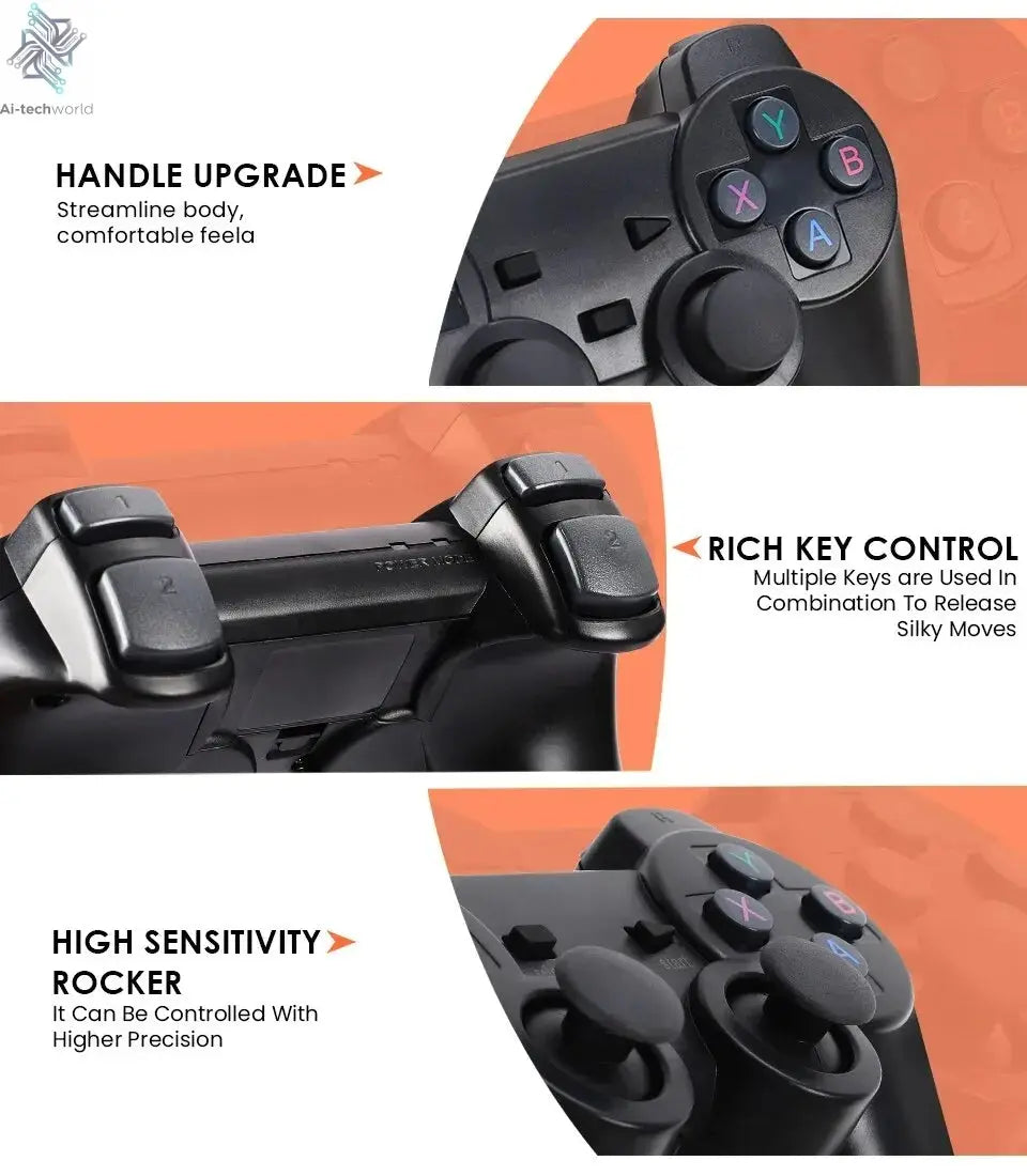 X2 Plus 256G 50000 Game GD10 Pro 4K Game Player 3D HD Retro Video Game Console Wireless Controller TV 50 Emulator For Kids Gifts Ai-TechWorld 