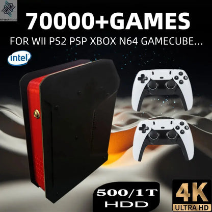 X4 Retro Video Game Console With 1T Dual-system and I3-3110M CPU  For PS2/PSP/WII/N64/DC/SS Children Gaming Gifts For Men Gift Ai-TechWorld 