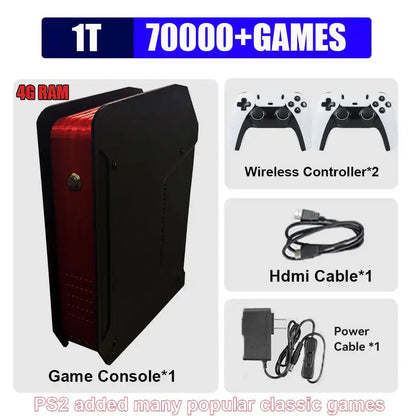 X4 Retro Video Game Console With 1T Dual-system and I3-3110M CPU  For PS2/PSP/WII/N64/DC/SS Children Gaming Gifts For Men Gift Ai-TechWorld 