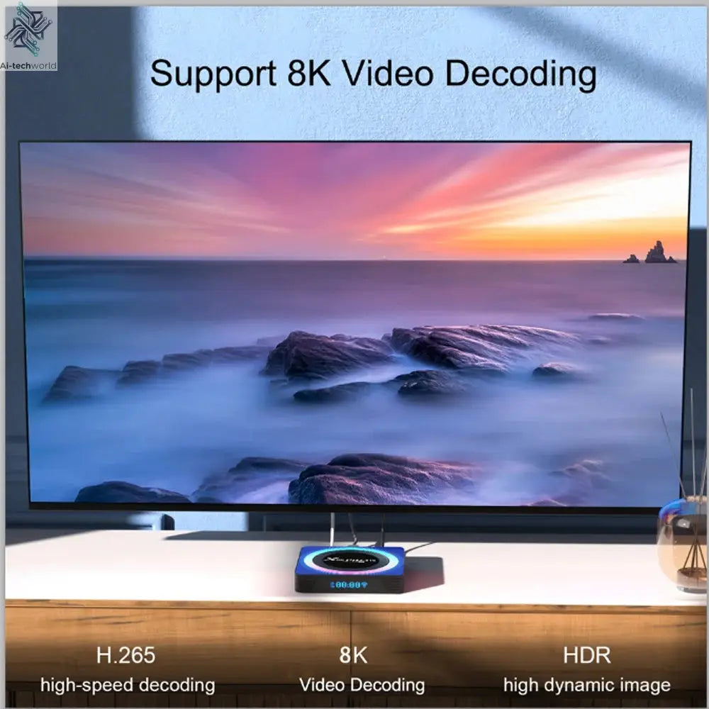 X88 PRO 13 Android 13 TV Box Rockchip RK3528 2.4G 5G Wifi6 BT 8K Decoding 16G 32G 64G Ai-TechWorld 