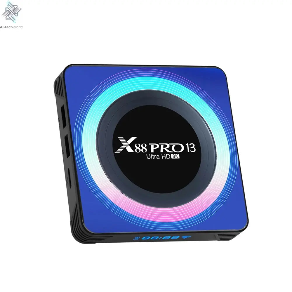 X88 PRO 13 Android 13 TV Box Rockchip RK3528 2.4G 5G Wifi6 BT 8K Decoding 16G 32G 64G Ai-TechWorld 