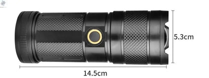 XHP50 Super Bright Led Double Head Flashlight Waterproof Rechargeable Zoomable Torch Work Light Spotlight Floodling Lantern Ai-TechWorld 