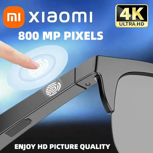 XIAOMI 4K Xiaomi 4K AI Smart Glasses With 100MP Chat GPT Touch Sport Sunglasses Bluetooth Call Video Music good for test taking Ai-TechWorld 