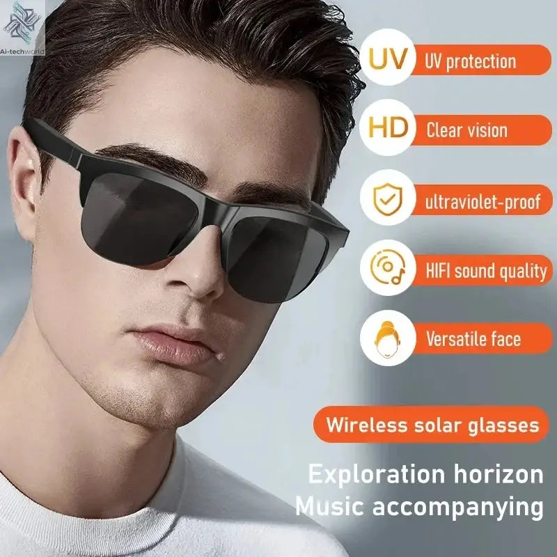 XIAOMI 4K Xiaomi 4K AI Smart Glasses With 100MP Chat GPT Touch Sport Sunglasses Bluetooth Call Video Music good for test taking Ai-TechWorld 
